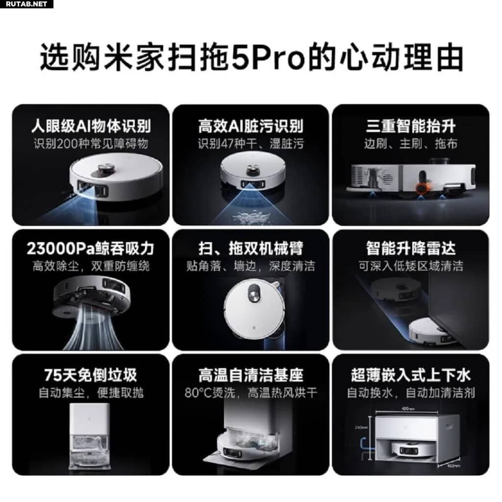 Первый кадр к статье: 'Mijia Robot Vacuum-Mop 5 Pro: умная уборка нового уровня'