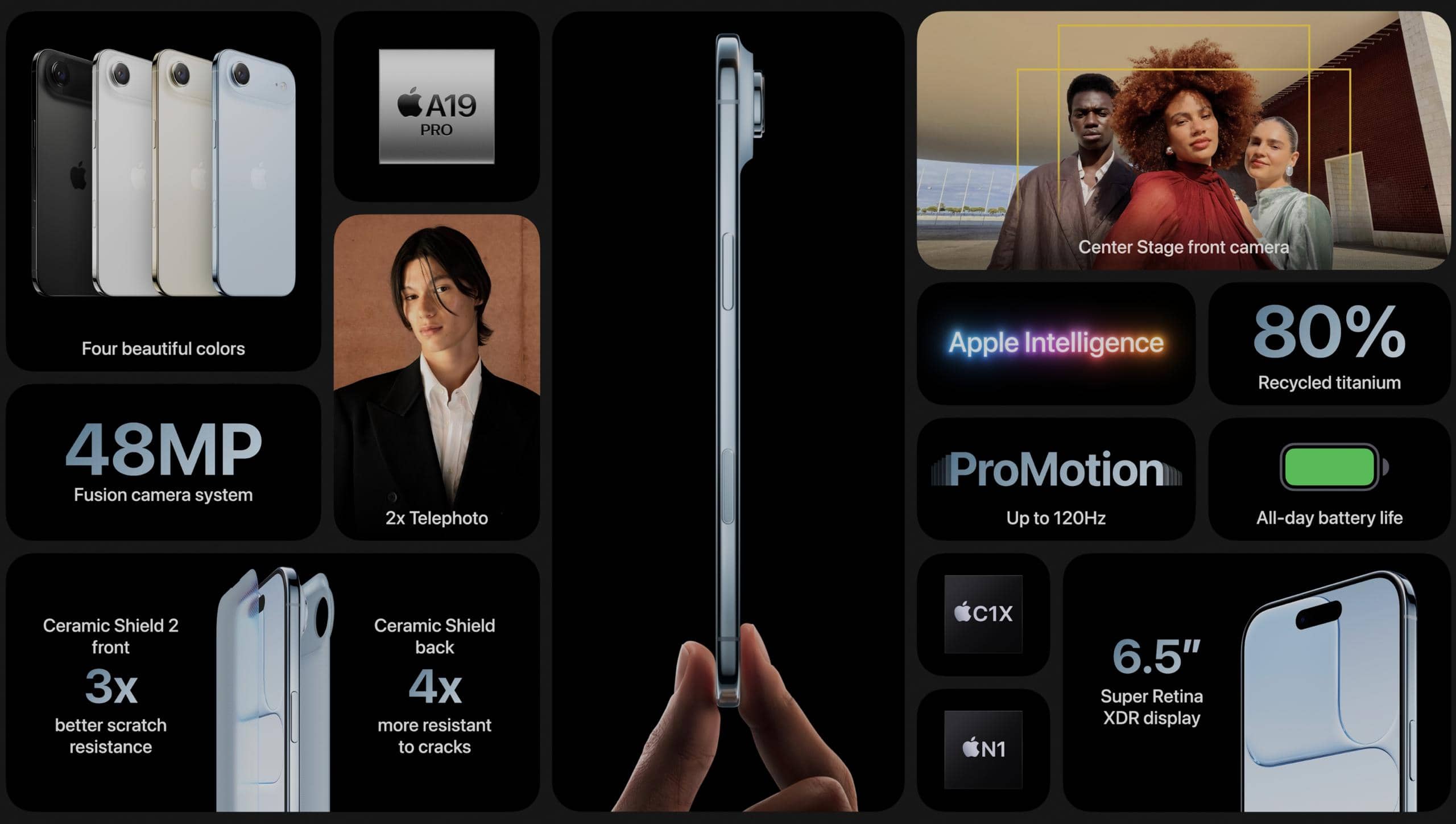 iPhone Air: тонкий дизайн и A19 Pro