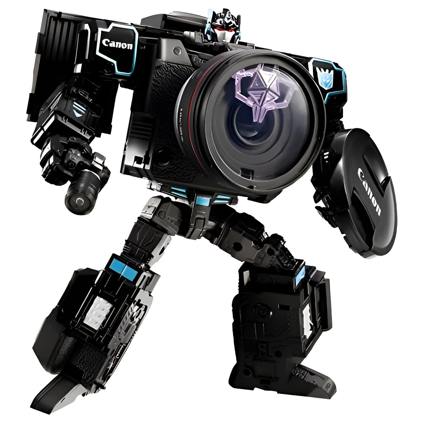 Nemesis Prime готов защищаться крышкей от объектива Canon