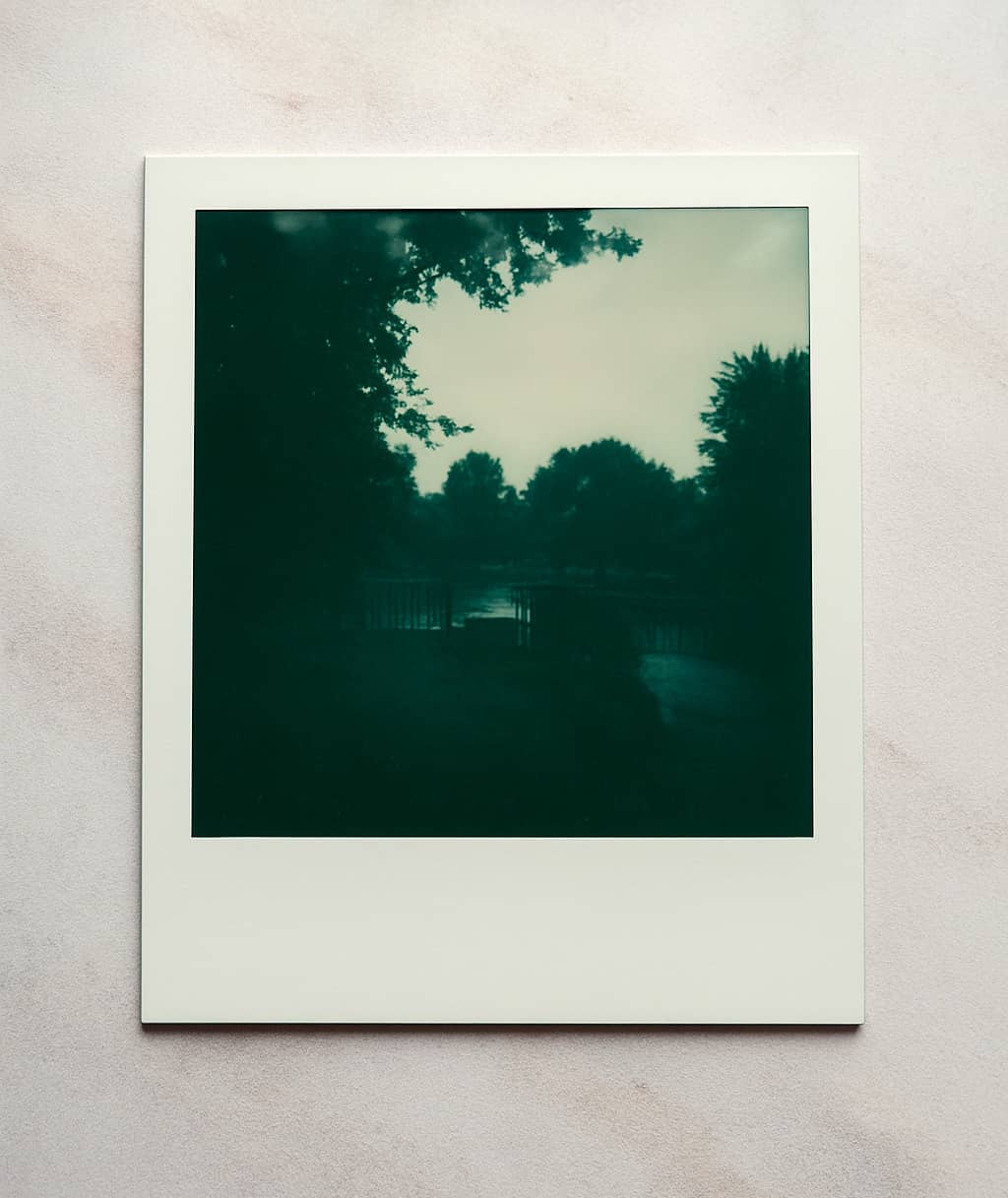 На улице в пасмурную погоду Polaroid не всегда справляется