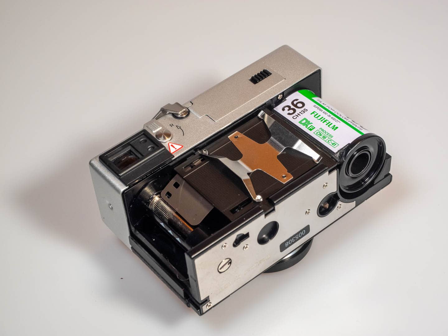 Rollei 35AF установка плёнки