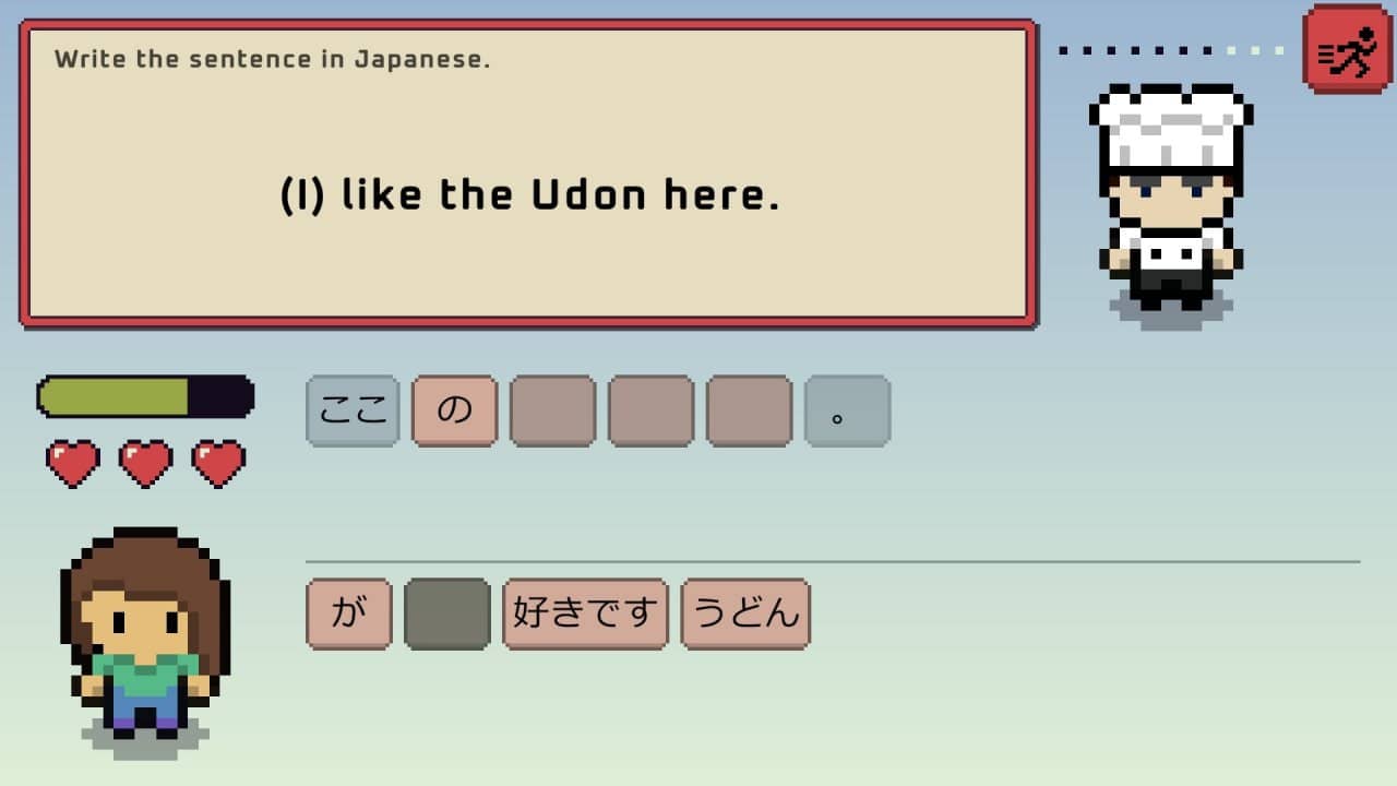 Построение предложений на японском в игре Wagotabi