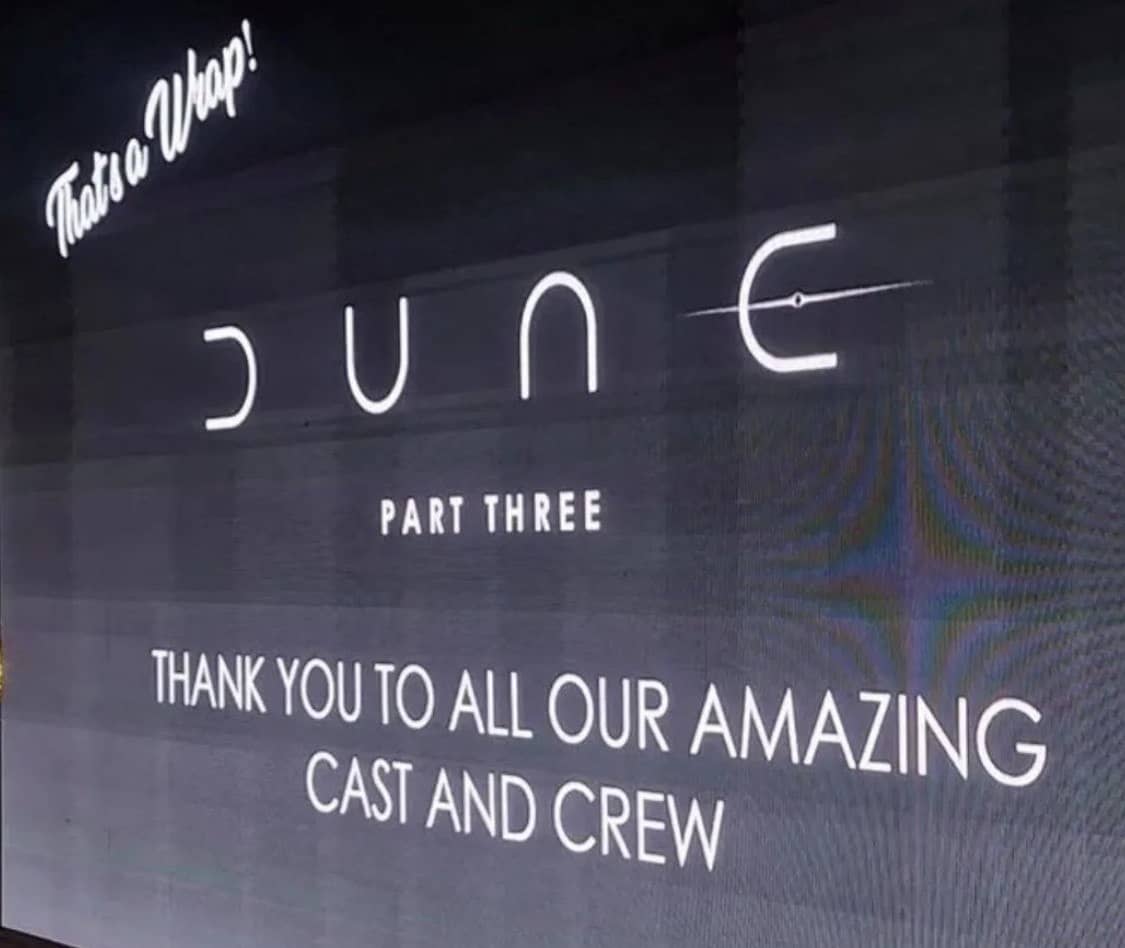Съёмки «Дюны 3» официально завершены
